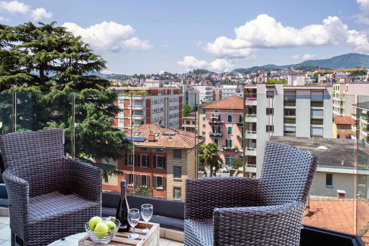 Panoramic Penthouse - Happy Rentals Lugano Buitenkant foto